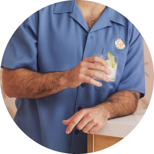 Ocean Blue Classic Ribbed Camp Shirt