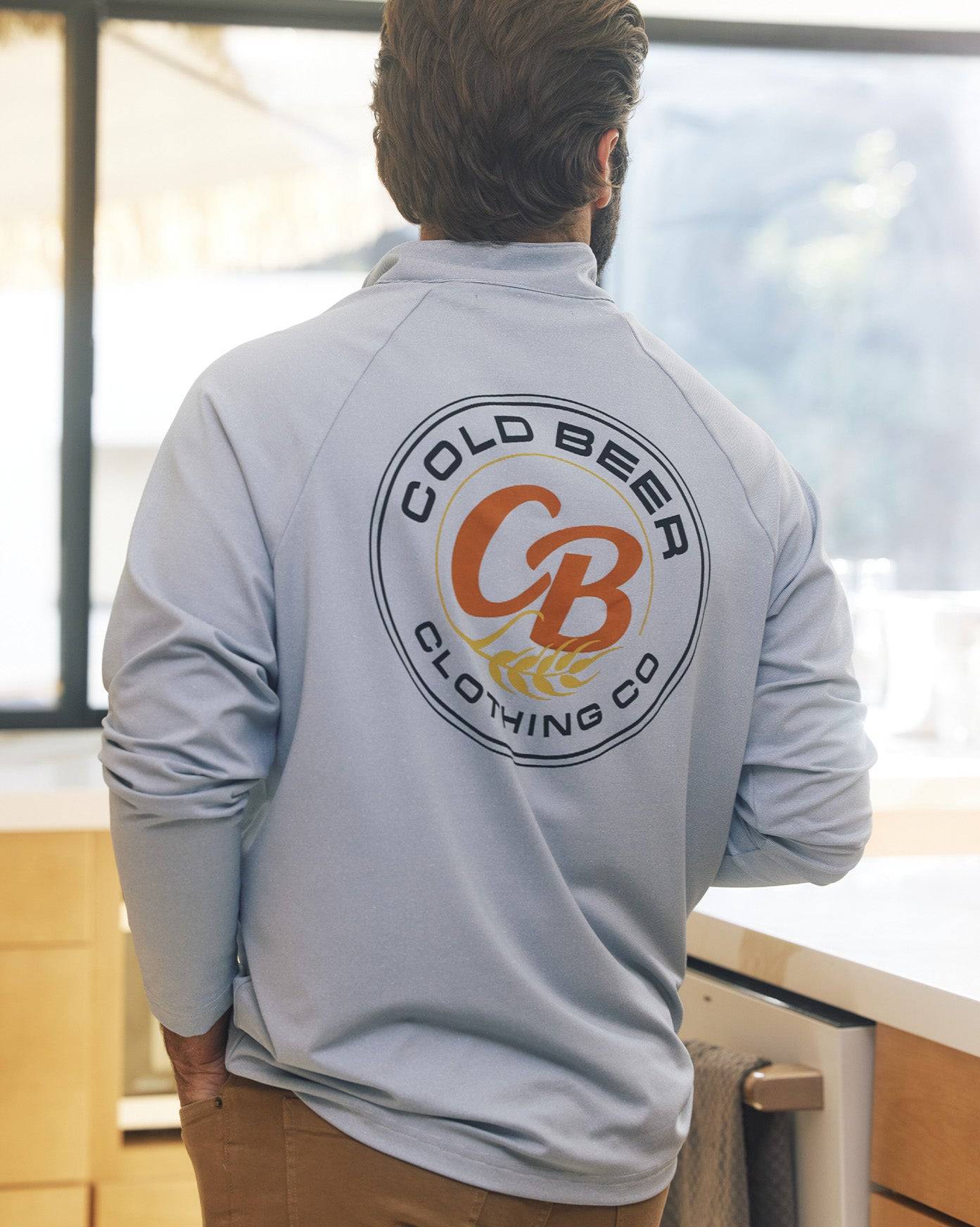 Light Blue Performance Quarter Zip