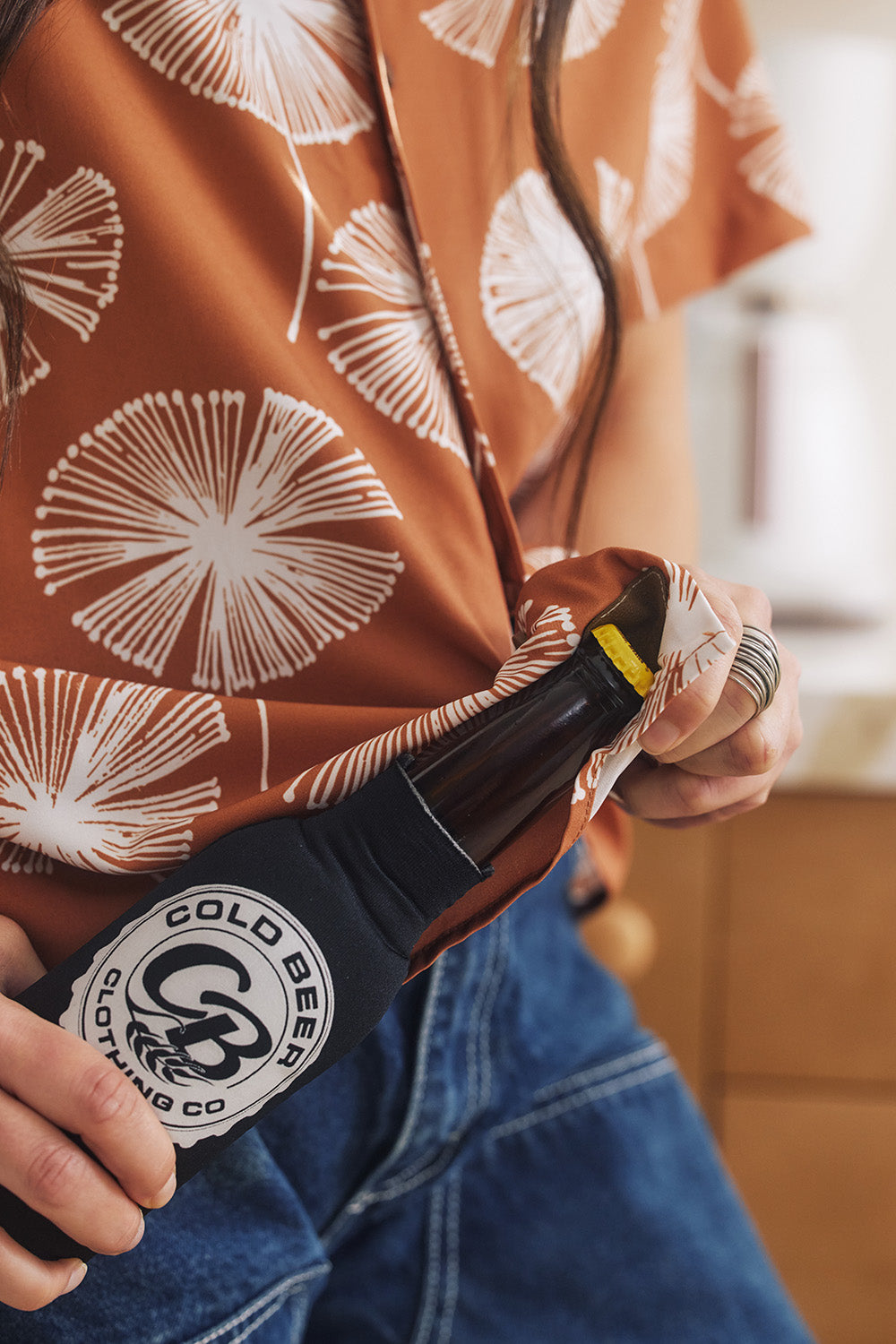 Vintage Big Dandelion Camp Shirt