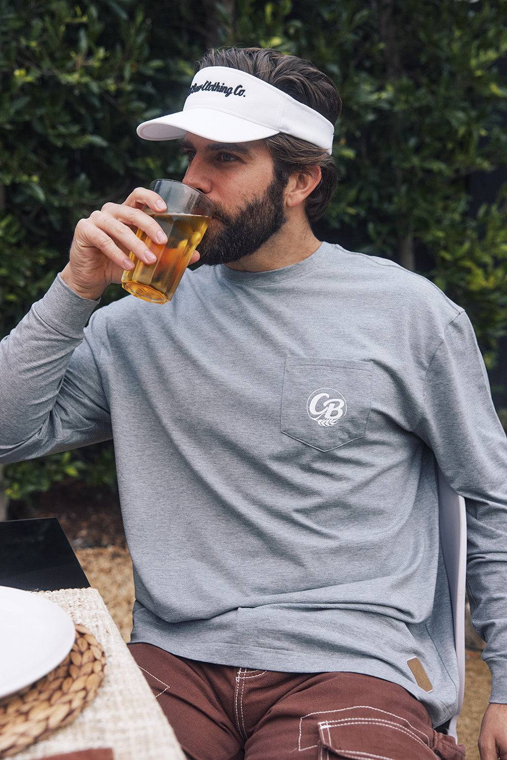 Long Sleeve Stacked Bottle Cap Tee