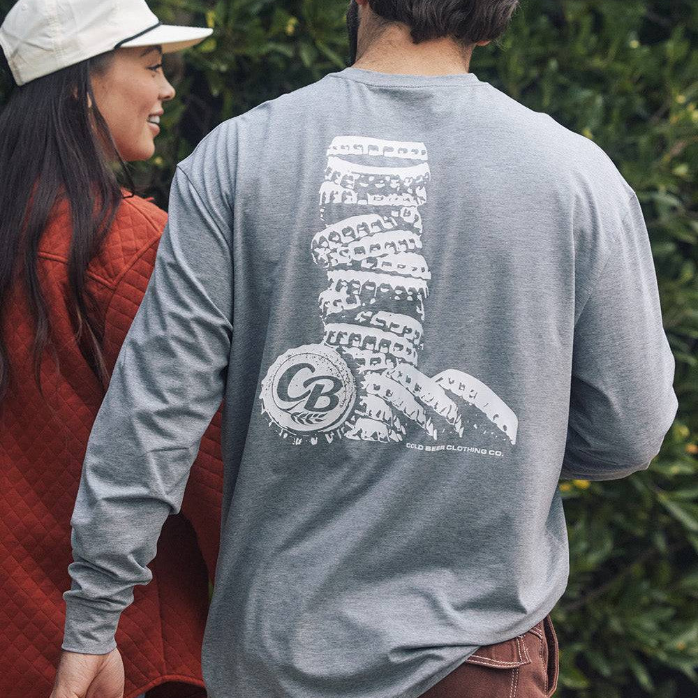 Long Sleeve Stacked Bottle Cap Tee