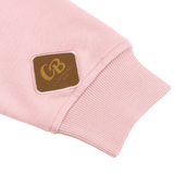 Detailed shot of the Gripp-Tac Patch on the beer sweatshirt, highlighting its grip texture