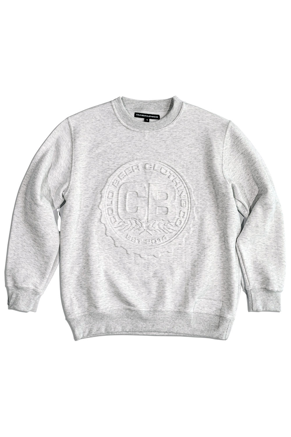 3D Embossed Logo Sweatshirt Front View