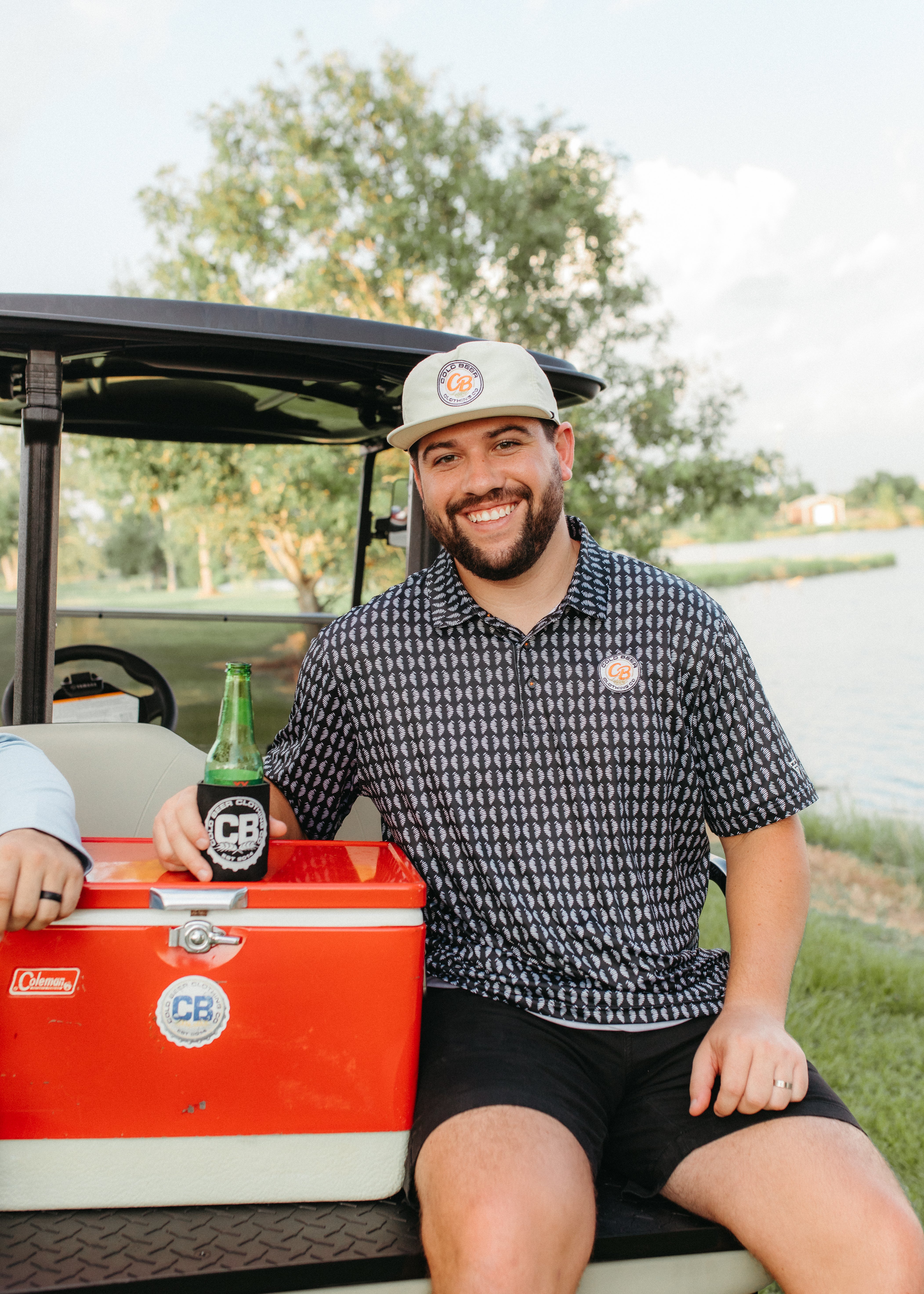 Cold Beer Club Polo - Black/White