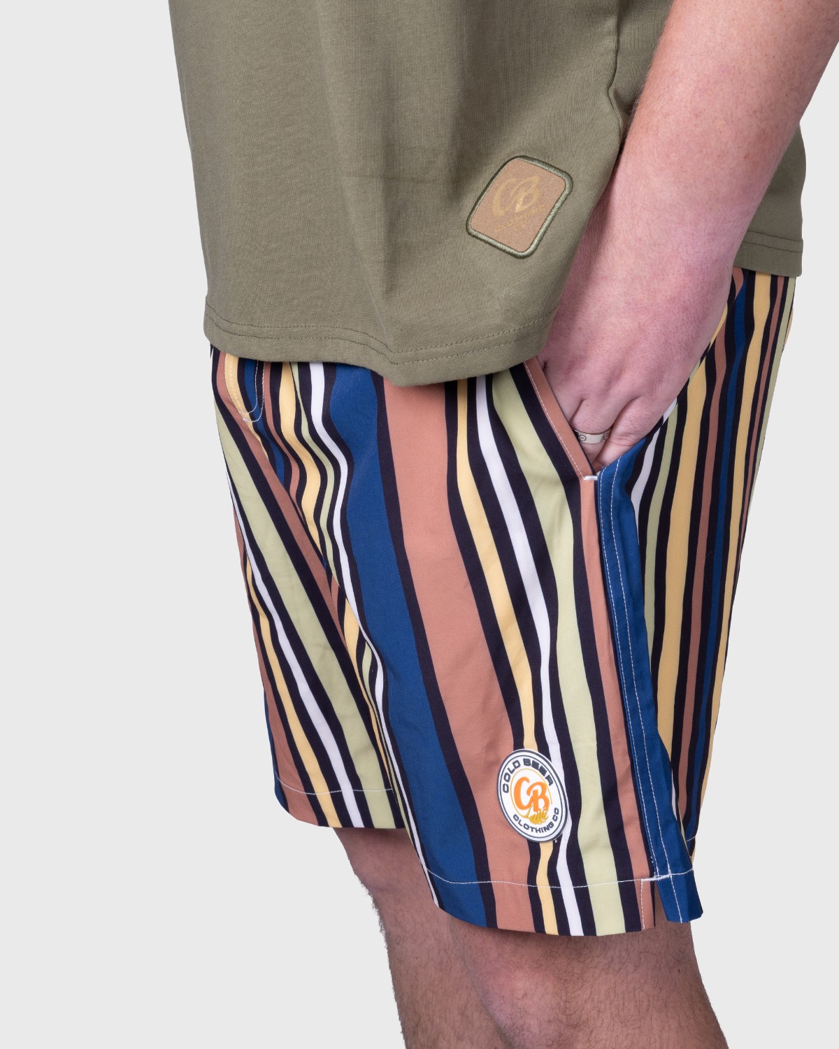 Sandbar Stripes Swim Trunks