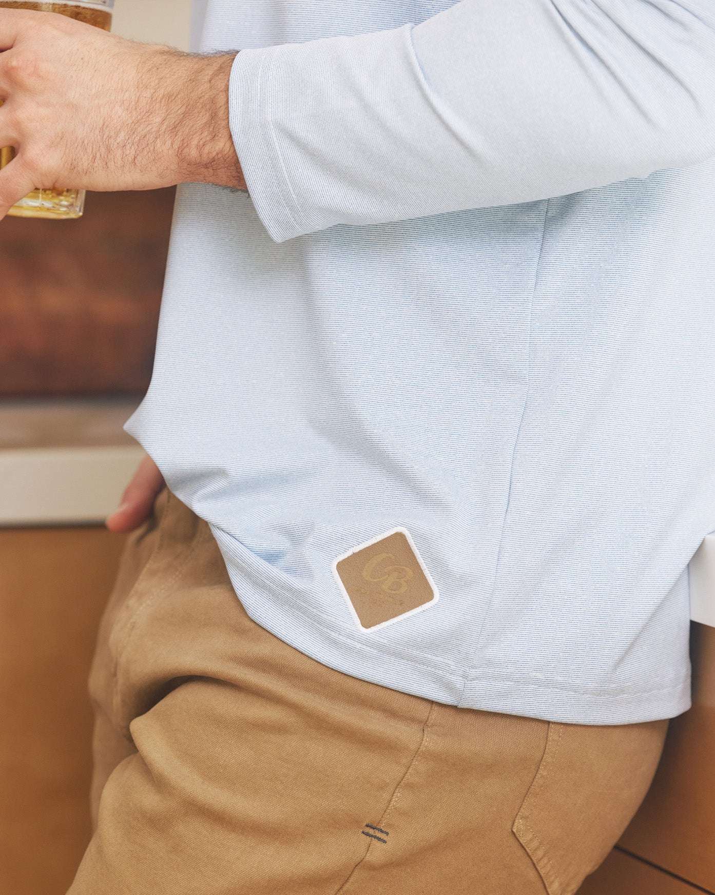 Light Blue Performance Quarter Zip