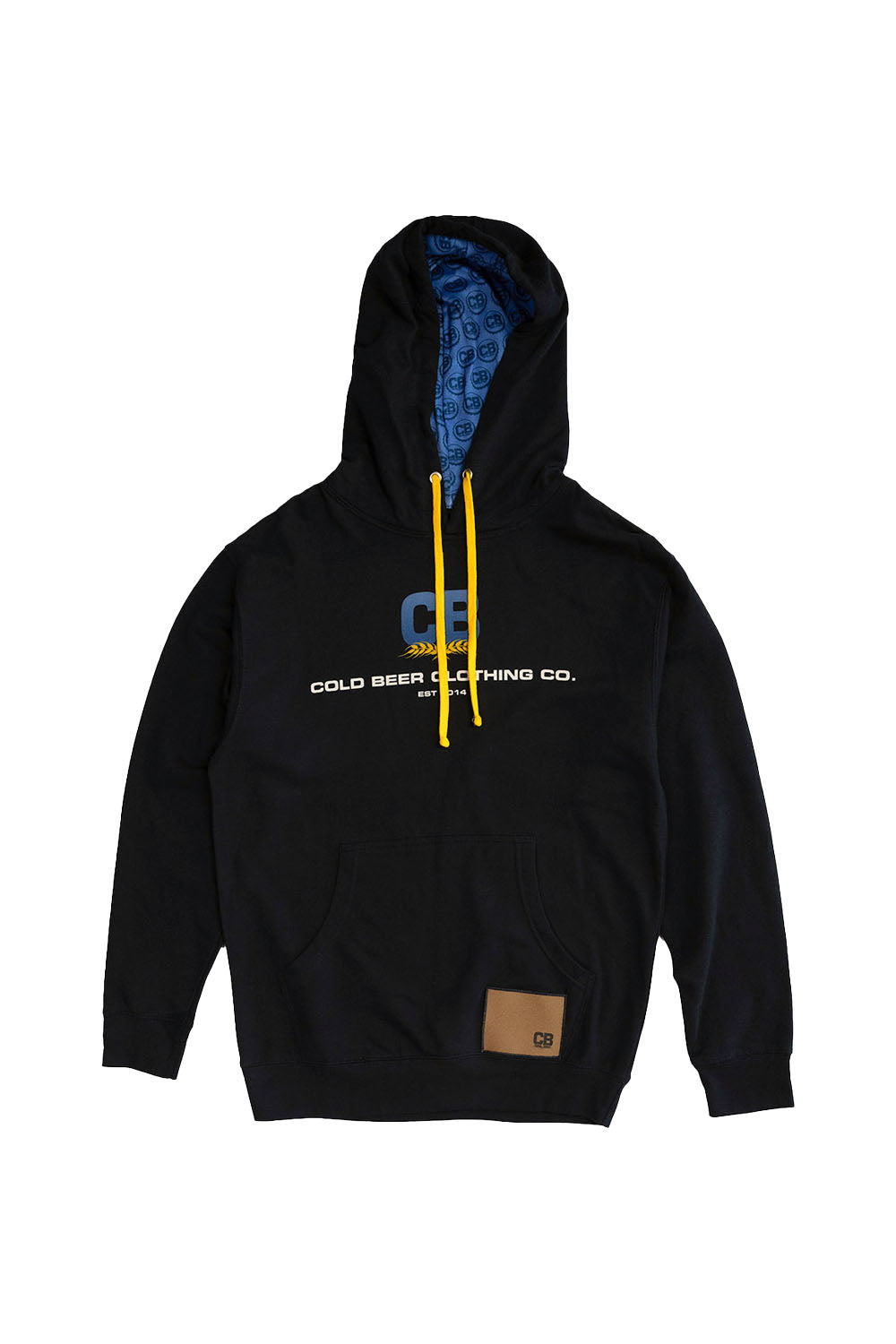 Cold Beer Clothing Logo Hoodie Front View