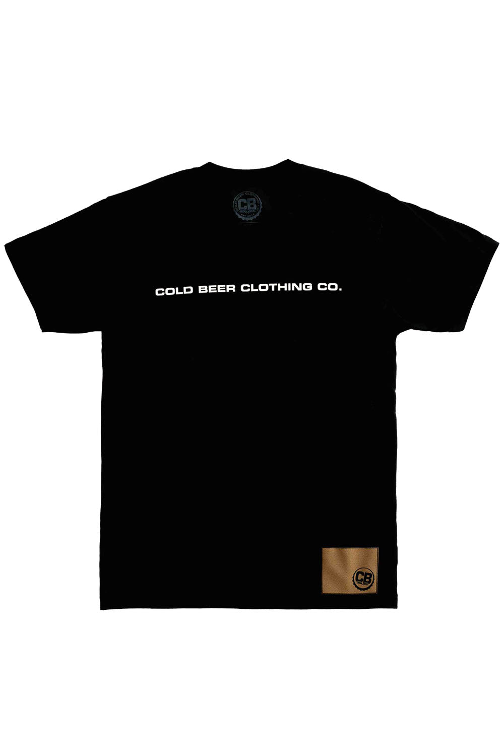 Cold Beer Clothing Moderation Tee Black Color Front View