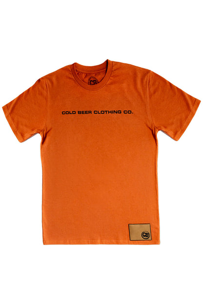 Cold Beer Clothing Moderation Tee Copper Color Front View