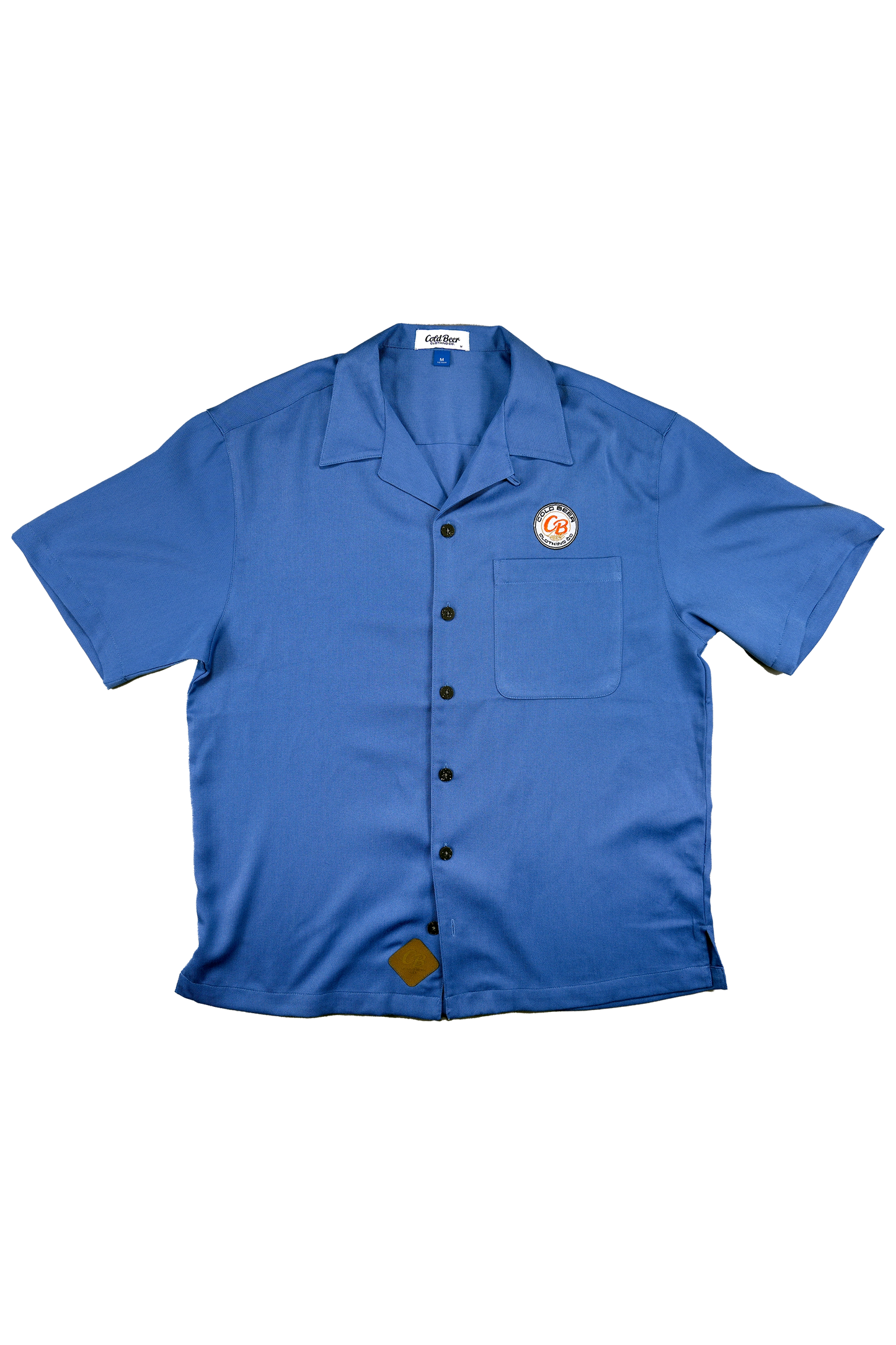 Ocean Blue Classic Ribbed Camp Shirt