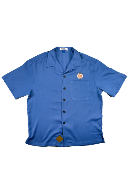 Ocean Blue Classic Ribbed Camp Shirt