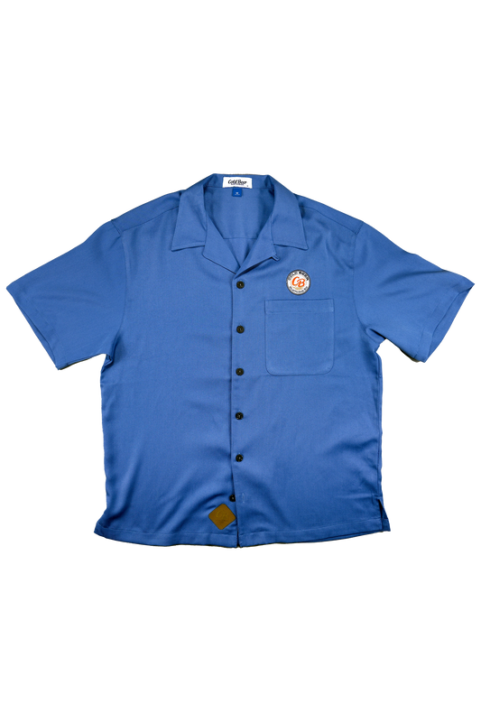 Ocean Blue Classic Ribbed Camp Shirt